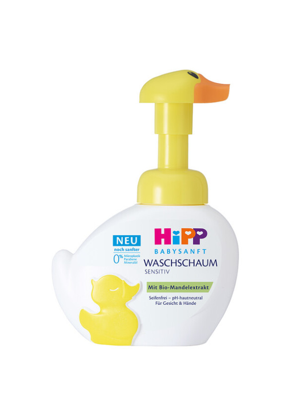 ХИП БЕЙБИЗАНФТ Пате - измивна пяна за лице и ръце 250мл | HIPP BABYSANFT Duck baby foaming face and handwash 250ml