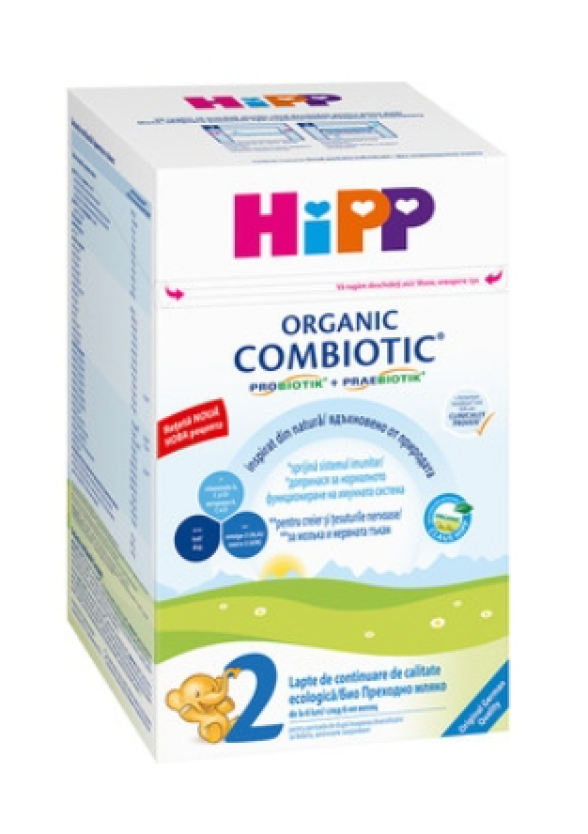 ХИП 2 КОМБИОТИК Био преходно мляко за кърмачета 800гр | HIPP 2 COMBIOTIC Bio follow on infant milk 800g