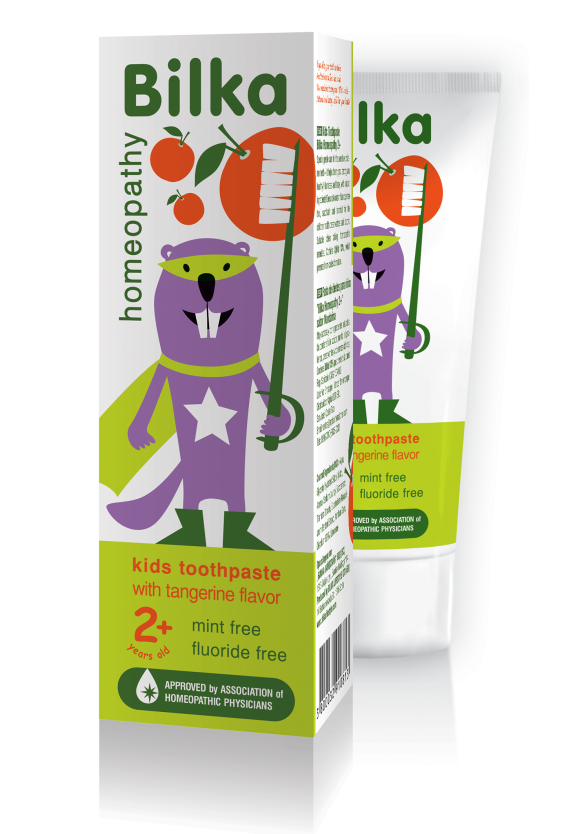 БИЛКА ХОМЕОПАТИ ЗА ДЕЦА Детска крем-паста за зъби органик 2+ 50мл | BILKA HOMEOPATHY FOR KIDS Toothpaste cream for kids organic 2+ 50ml