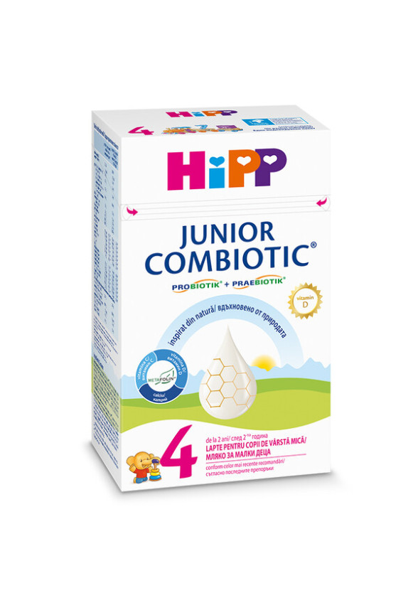 ХИП 4 КОМБИОТИК ДЖУНИЪР Мляко за малки деца 500гр | HIPP 4 COMBIOTIC JUNIOR Growing up milk 400g