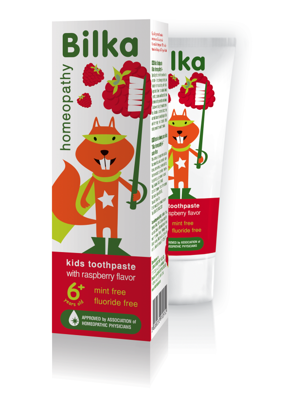 БИЛКА ХОМЕОПАТИ ЗА ДЕЦА Детска гелна паста за зъби органик 6+ 50мл | BILKA HOMEOPATHY FOR KIDS Toothpaste cream for kids organic 6+ 50ml