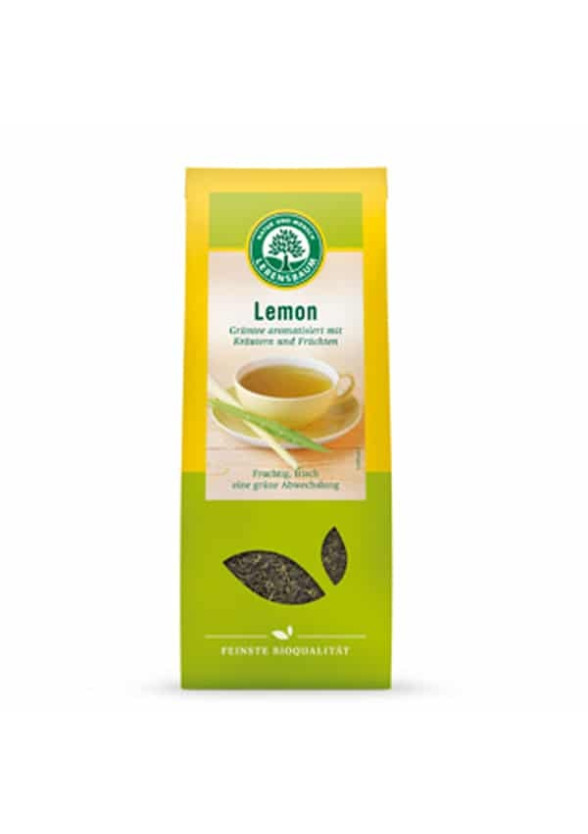 БИО Зелен чай с Лимон, насипен 75гр ЛЕБЕНСБАУМ | BIO Green tea with Lemon, loose 75g LEBENSBAUM