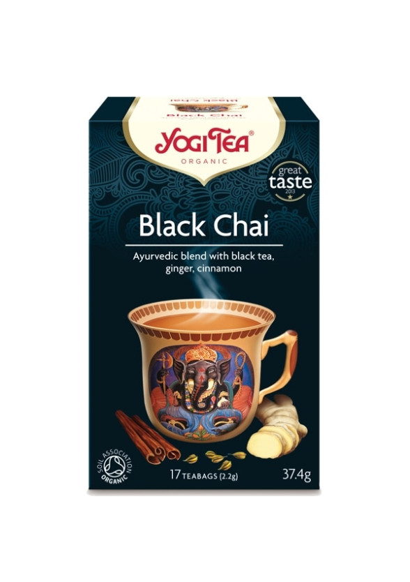 ЙОГИ ОРГАНИК БИО Аюрведичен черен чай, пакетчета 17бр | YOGI ORGANIC BIO Ayurvedic black tea blend "Black chai" teabags 17s