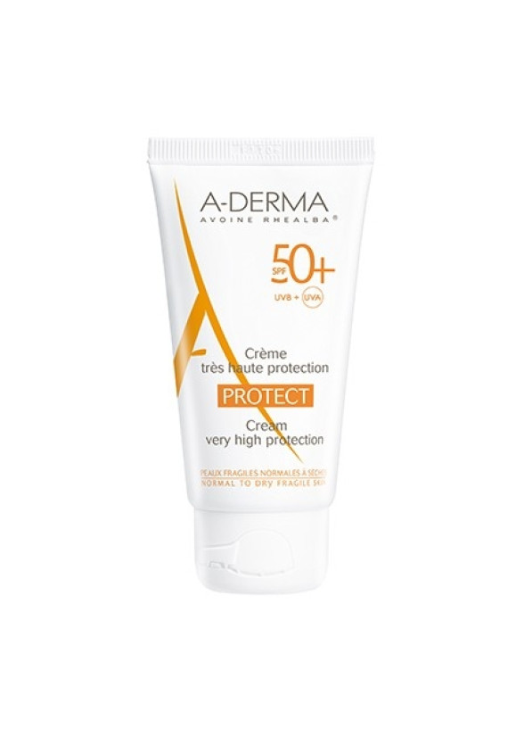 А-ДЕРМА ПРОТЕКТ Слънцезащитен крем за лице SPF50+ 40мл | A-DERMA PROTECT Cream SPF50+ 40ml
