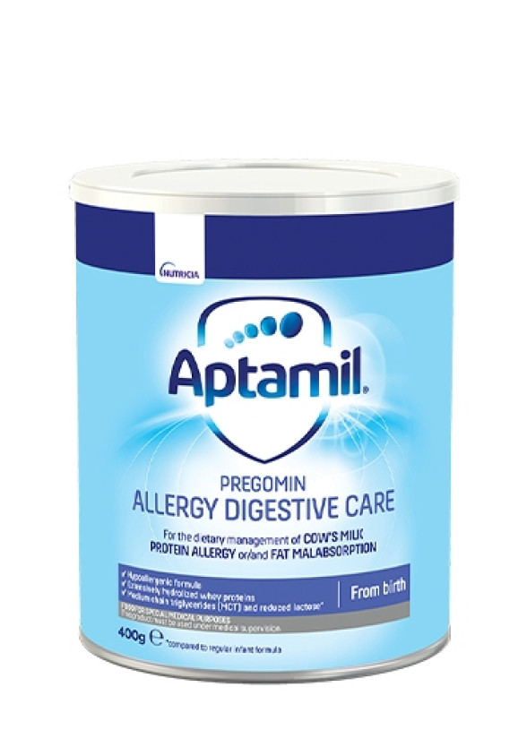 АПТАМИЛ ADC ПРЕГОМИН (Мляко за диетотерапия на кърмачета и деца с хранителна алергия и интолеранс) 0+ месеца 400гр. | APTAMIL ADC PREGOMIN (Allergy Digestive Care) Infant formula formula 0+ 400g