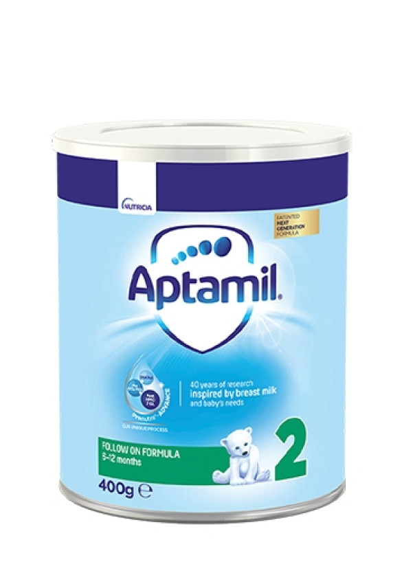 АПТАМИЛ 2 с Pronutra+ Преходно мляко 6-12 м. 400гр. | APTAMIL 2 with Pronutra+ Follow on milk formula 6-12 m 400g
