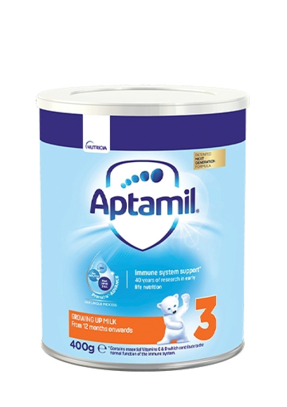 АПТАМИЛ 3 с Pronutra+ Преходно мляко 12+ м. 400гр. | APTAMIL 3 with Pronutra+ Growing up milk formula 12+ 400g