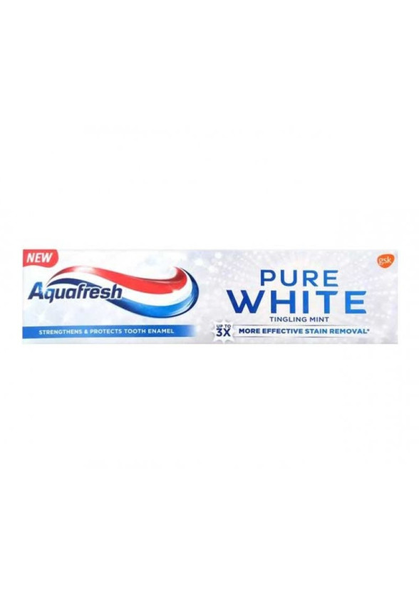 АКВАФРЕШ ПЮЪР УАЙТ Паста за зъби ТИНГЛИНГ МИНТ 75мл | AQUAFRESH PURE WHITE Toothpaste THINGLING MINT 75ml