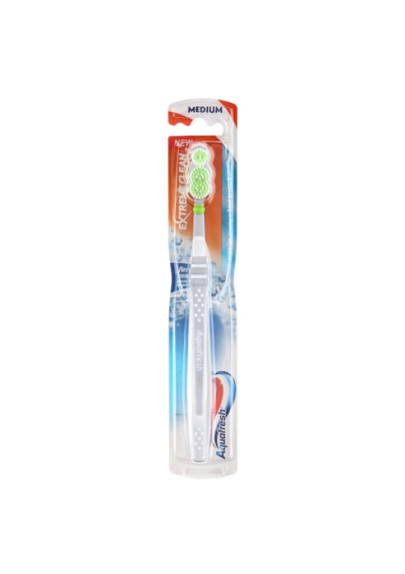 АКВАФРЕШ Четка за зъби ЕКСТРИЙМ КЛИЙН медиум | AQUAFRESH Toothbrush EXTREME CLEAN medium