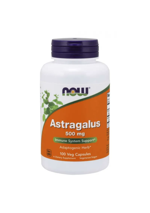 АСТРАГАЛУС 500мг капсули 100 бр. НАУ ФУУДС | ASTRAGALUS 500mg caps 100s NOW FOODS
