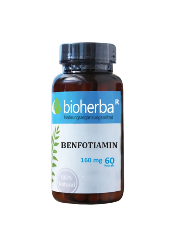 БЕНФОТИАМИН 160 мг. 60 капс. БИОХЕРБА | BENFOTIAMINE 160 mg. 60 caps. BIOHERBA
