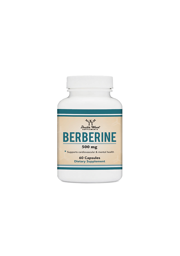 Берберин (контрол на кръвната захар и холестерола) капсули x 60 бр Дабъл Ууд | Berberine caps x 60 s Double Wood