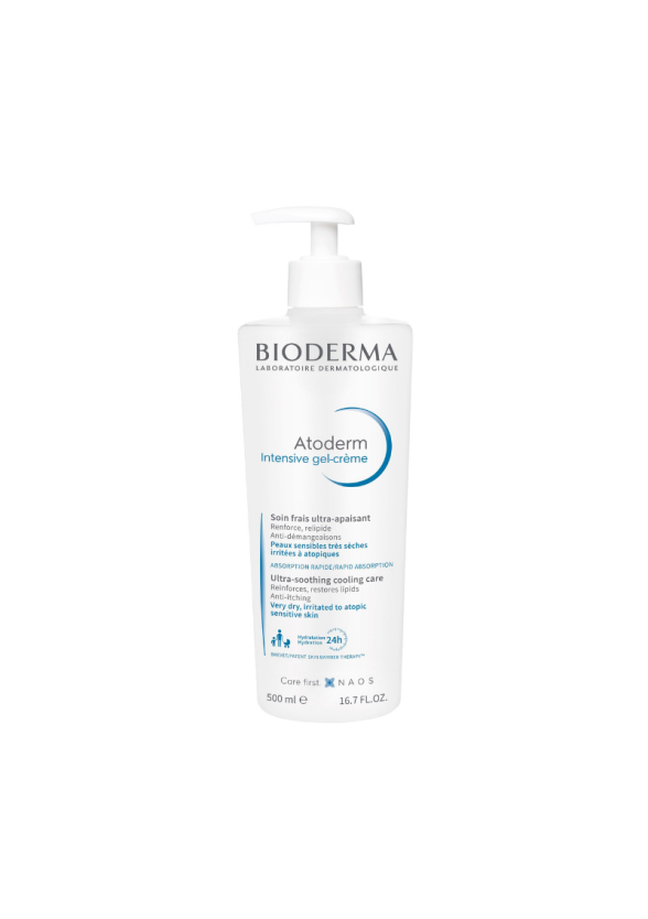 БИОДЕРМА АТОДЕРМ ИНТЕНЗИВ гел-крем за суха и атопична кожа х 500мл | BIODERMA. ATODERM Intensive gel-cream x 500ml
