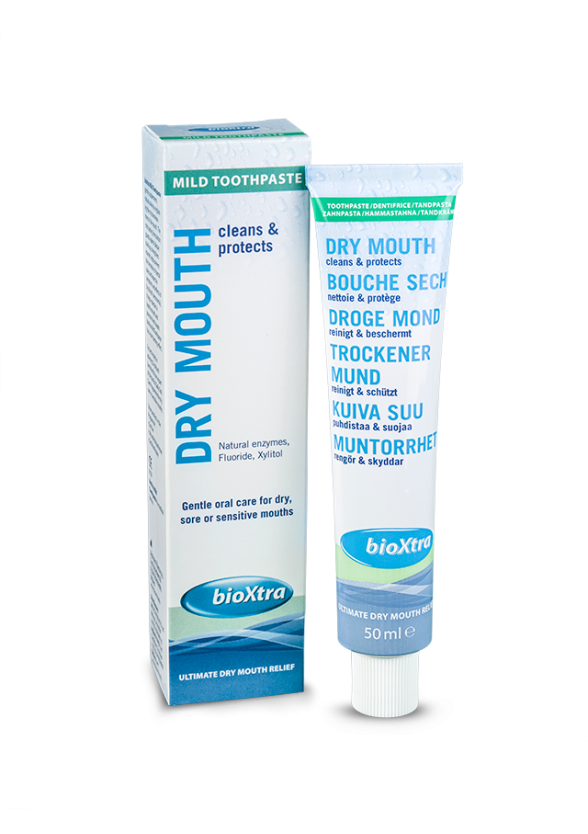 БИОКСТРА Овлажняваща мека паста за зъби при сухота в устата 50мл | BIOXTRA Dry mouth mild toothpaste 50ml