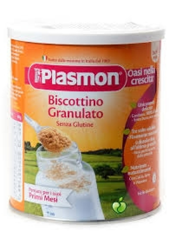 ПЛАЗМОН Бебешки гранулирани бишкоти без глутен 4+ 374гр | PLASMON Biscottino granulato senza glutine 4+ 374g