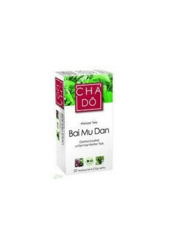ЧА ДО БИО Бял чай Bai Mu Dan, пакетчета 20бр x 2гр | CHA DO BIO White tea Bai Mu Dan, teabags 20s x 2g