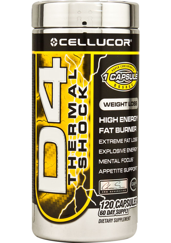 D4 ТЕРМАЛЕН ШОК капсули 120 бр. ЦЕЛУКОР | D4 THERMAL SHOCK caps 120s CELLUCOR