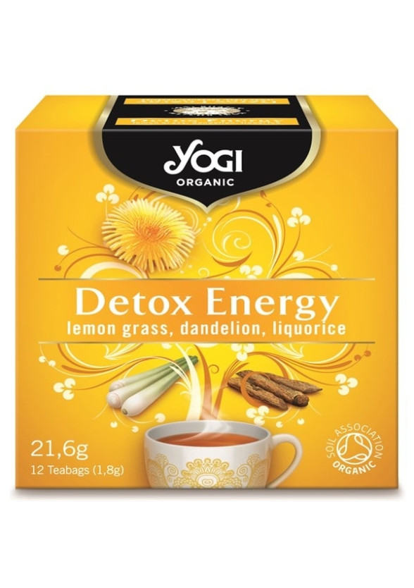 ЙОГИ ОРГАНИК БИО Чай "Детокс енерджи", пакетчета 12бр | YOGI ORGANIC BIO Tea "Detox energy", teabags 12s