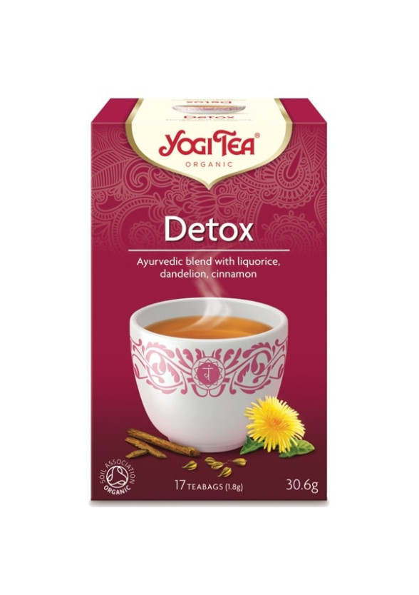 ЙОГИ ОРГАНИК БИО Аюрведичен чай "Детокс", пакетчета 17бр | YOGI ORGANIC BIO Ayurvedic tea blend "Detox" teabags 17s