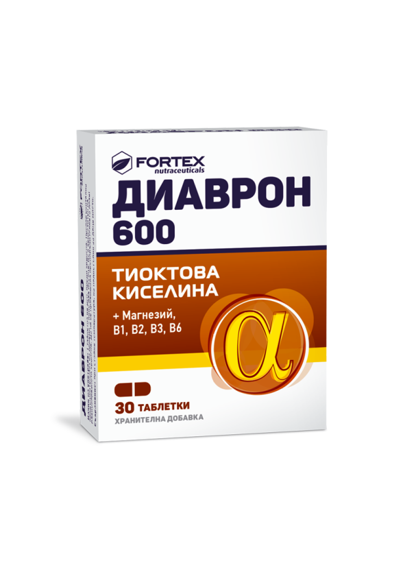 ДИАВРОН 600 х 30 таблетки ФОРТЕКС | DIAVRON 600 х 30 tabs FORTEX