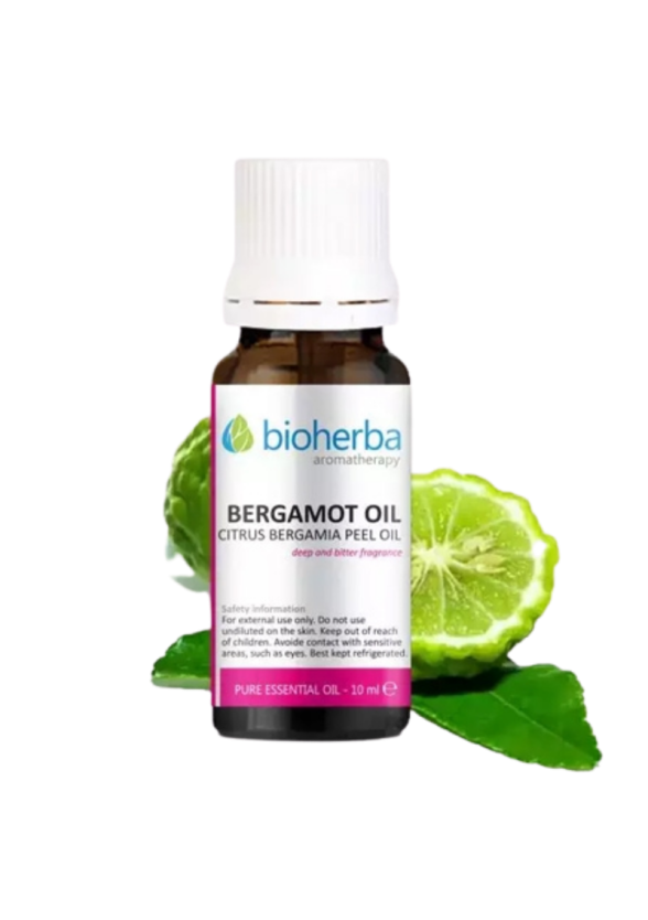 Етерично масло от БЕРГАМОТ 10мл БИОХЕРБА | BIOHERBA Essential BERGAMOT oil 10ml 