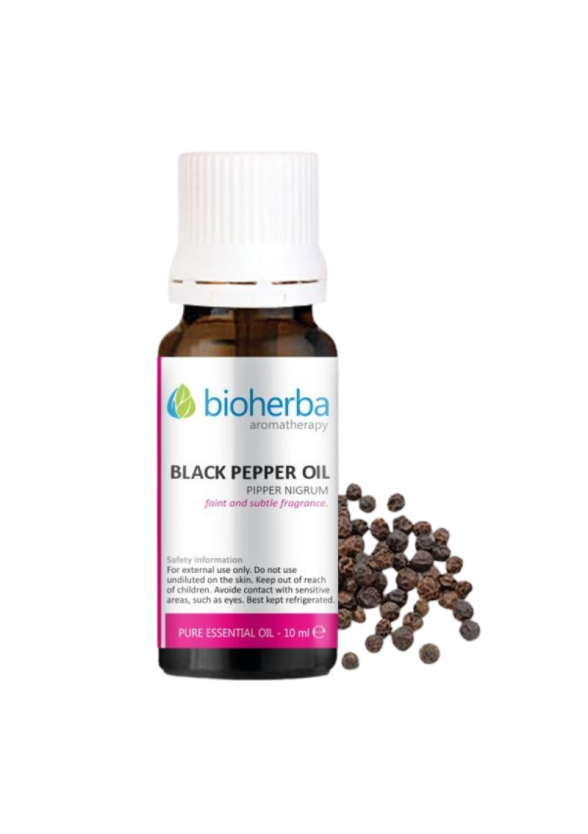 Етерично масло от ЧЕРЕН ПИПЕР 5мл БИОХЕРБА | Essential BLACK PEPPER oil 5ml BIOHERBA