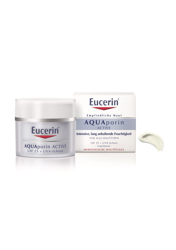 ЮСЕРИН АКВАПОРИН АКТИВ Крем за всеки тип кожа със SPF25 и UVA 50мл | EUCERIN AQUAporin ACTIVE Cream for all skin types with SPF25 50ml