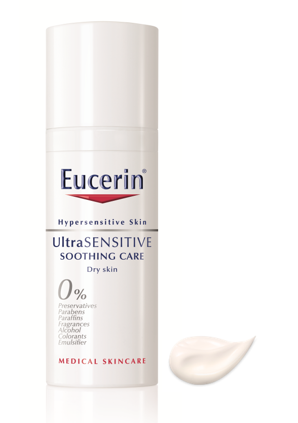 ЮСЕРИН УЛТРАСЕНЗИТИВ Успокояващ крем за суха кожа 50мл | EUCERIN ULTRASENSITIVE Soothing cream for dry skin 50ml