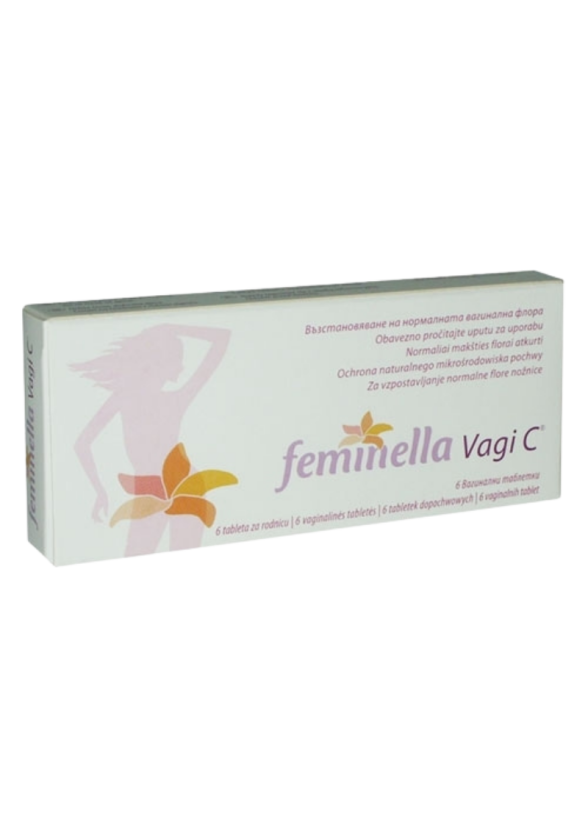 ФЕМИНЕЛА ВАГИ Ц вагинални таблетки x 6бр | FEMINELLA VAGI C vaginal tabs 6s