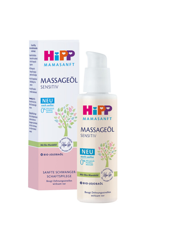 ХИП МАМАЗАНФТ Масажно олио против стрии 100мл | HIPP MAMASANFT Massage oil 100ml
