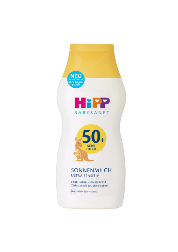 ХИП БЕЙБИЗАНФТ Слънцезащитно мляко SPF30+ 200мл | HIPP BABYSANFT Sun protection milk SPF30+ 200ml