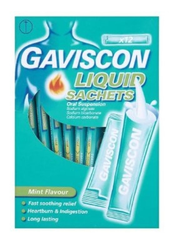ГАВИСКОН ТЕЧЕН 500мг. перорална суспензия - сашета 12бр. | GAVISCON LIQUID 500mg oral suspension - sachets 20s