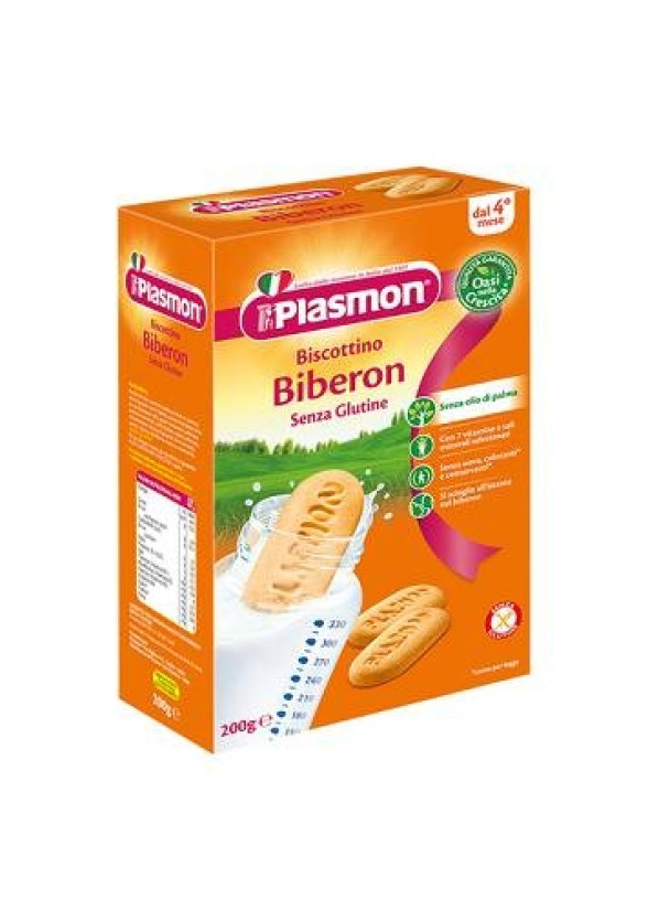 ПЛАЗМОН Бебешки бишкоти Биберон без глутен 4+ 200гр | PLASMON Biscottino Biberon senza glutine 4+ 200g