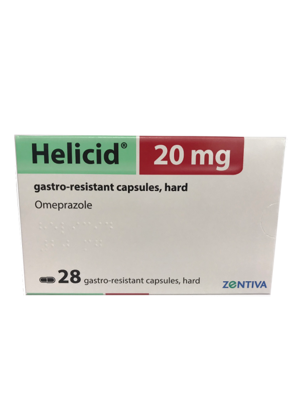 ХЕЛИЦИД 20мг. стомашно-устойчиви капсули, твърди 28 бр. | HELICID 20mg gastro-resistant capsules, hard 28s