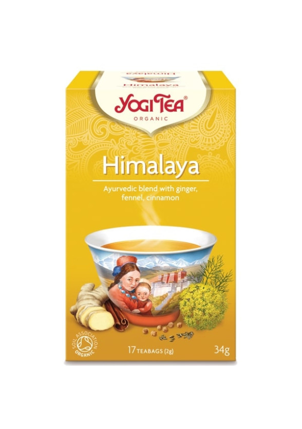 ЙОГИ ОРГАНИК БИО Аюрведичен чай "Хималая", пакетчета 17бр | YOGI ORGANIC BIO Ayurvedic tea blend "Himalaya" teabags 17s