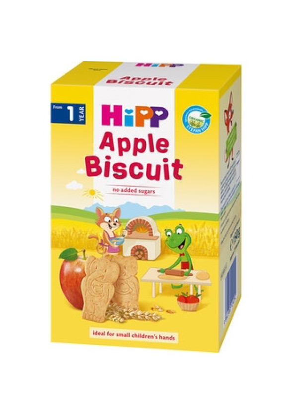 ХИП БИО Детски бисквитки с ябълка 1г+ 120гр | HIPP BIO Apple biscuit 1y+ 120g