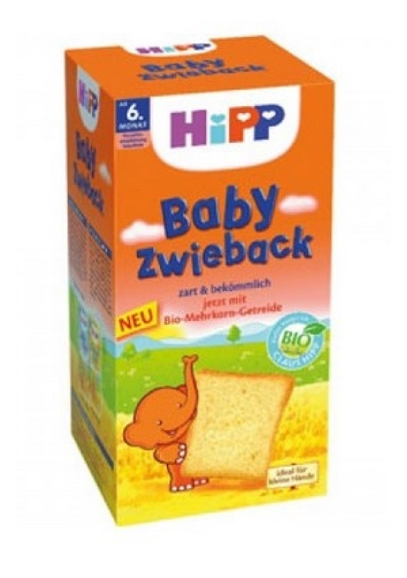 ХИП БИО Бебешки сухари 6м+ 100гр | HIPP BIO Baby zwieback 6m+ 100g