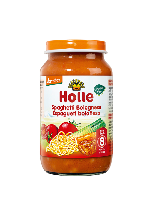 ХОЛЕ ОРГАНИК Пюре Спагети Болонезе 8+ 220гр | HOLLE ORGANIC Spaghetti Bolognese 8+ 220g