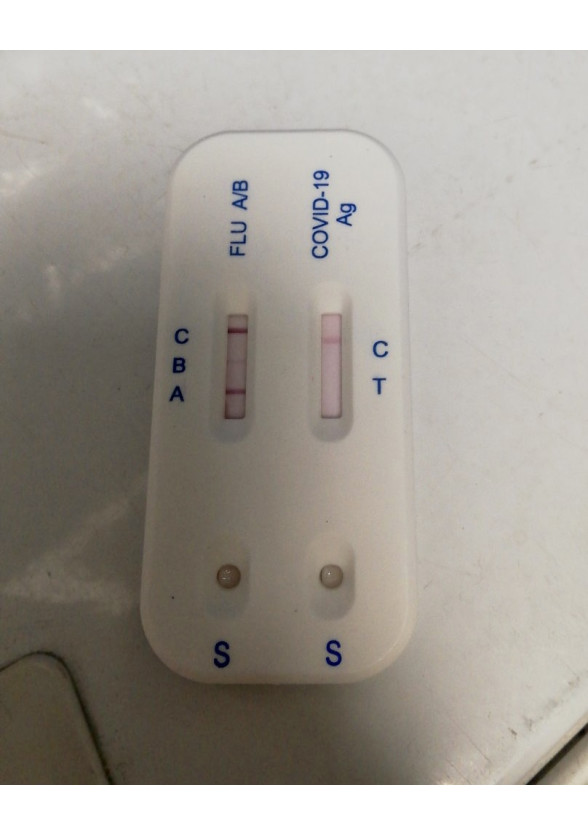 Бърз АНТИГЕНЕН тест за коронавирус (ковид) и ГРИП А и Б x 1бр СПЕСЕРА | COVID-19 Antigen Rapid test & A and B Flu x 1s SPESERA