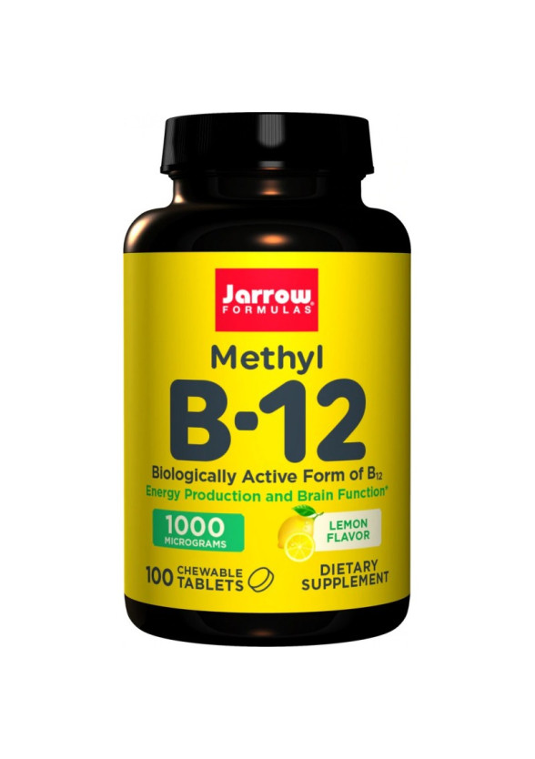 ВИТАМИН Б-12 МЕТИЛКОБАЛАМИН 1000мкг дъвчащи таблетки 100бр ДЖАРОУ ФОРМУЛАС | Vitamin B-12 Methylcobalamin 1000mcg chewable tablets 100s JARROW FORMULAS