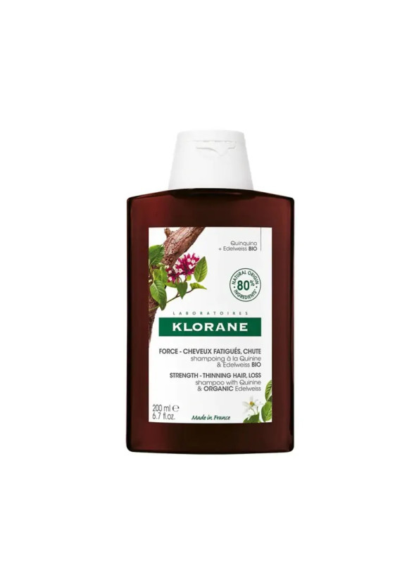 КЛОРАН Шампоан с хинин и органичен еделвайс 200мл | KLORANE Shampoo with quinine and organic edelweiss 200ml