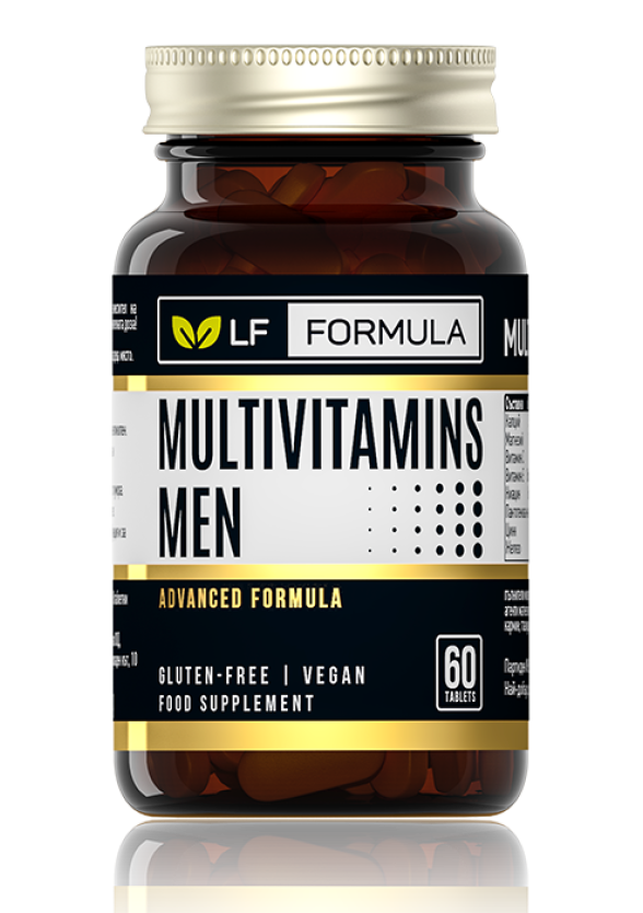 ЛФ ФОРМУЛА Мултивитамини за мъже 60бр. таблетки ФОРТЕКС | LF FORMULA Multivitamins for men 60s tabs FORTEX