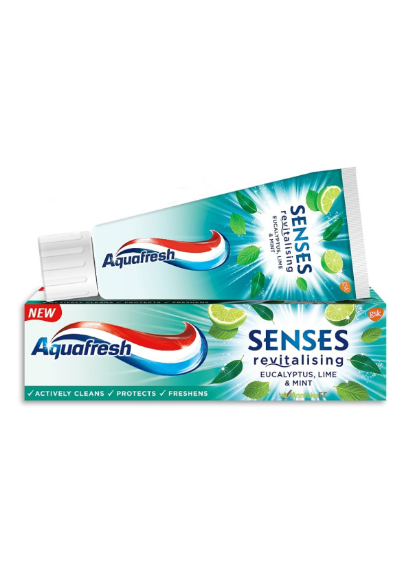 АКВАФРЕШ СЕНСЕС паста за зъби ЕВКАЛИПТ 75мл | AQUAFRESH SENSES Toothpaste EUCALYPTUS 75ml