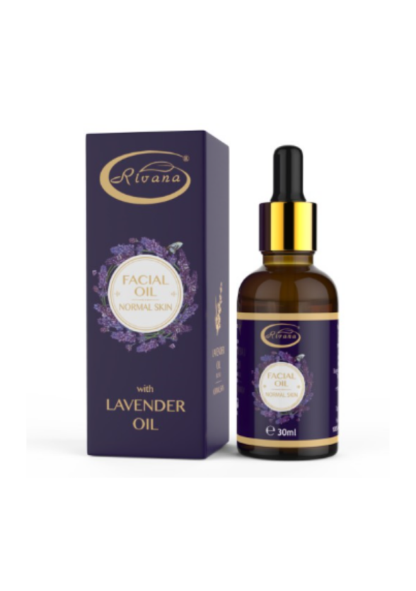 Масло за лице за нормална кожа с ЛАВАНДУЛА 30мл РИВАНА | Facial oil for normal skin with LAVENDER OIL 30ml RIVANA