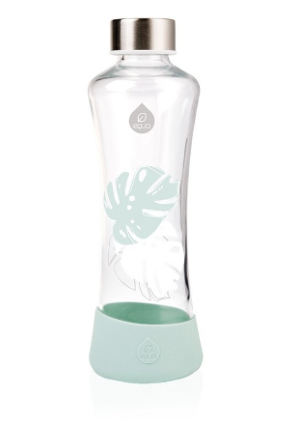 ЕКУА Бутилка, стъкло МОНСТЕРА 550мл | EQUA Eco bottle, glass MONSTERA 550ml