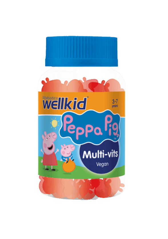 ПЕПА ПИГ Мултивитамини за деца x 30 желирани табл. УЕЛКИД | PEPPA PIG Multivitamins for kids x 30 gummies WELLKID