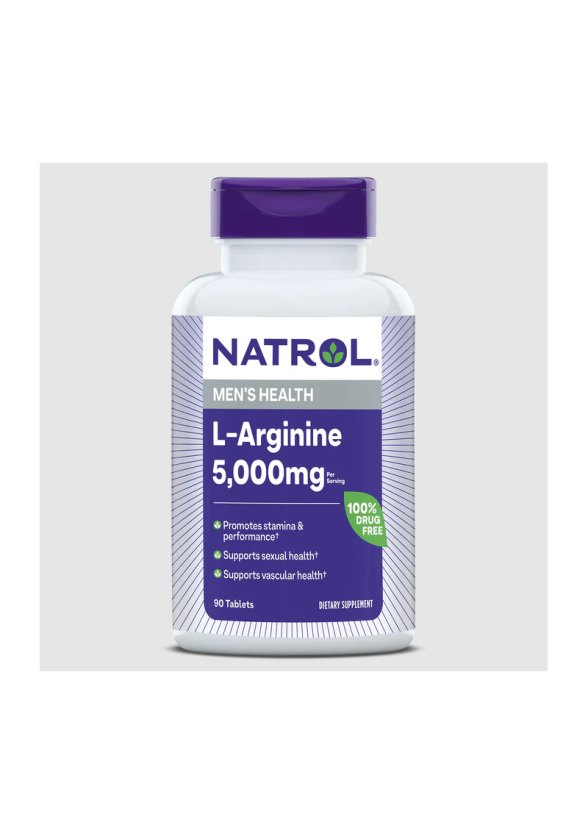 L-АРГИНИН 1000мг таблетки 90 бр. НАТРОЛ | L-ARGININE 1000mg tabs 90s NATROL