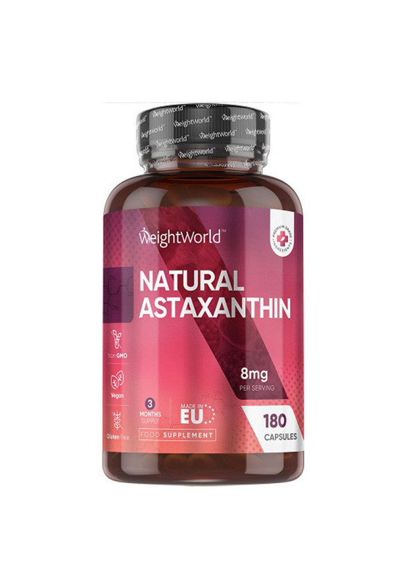 Астаксантин (от микроводорасли) х 180 капсули Уейт Уърлд | Natural Astaxanthin x 180 caps Weight World 