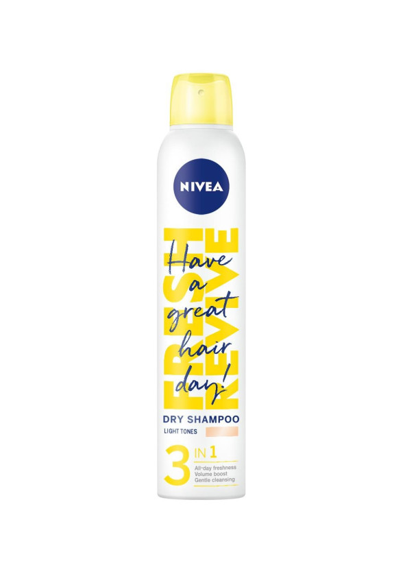НИВЕА Сух шампоан 3-в-1 за светла коса 200мл | NIVEA Dry shampoo 3-in-1 for light tones 200ml