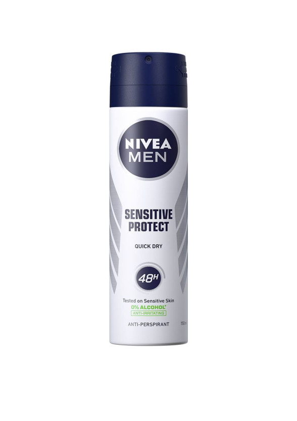 НИВЕА МЕН СЕНЗИТИВ ПРОТЕКТ Дезодорант спрей 150мл | NIVEA MEN SENSITIVE PROTECT Anti-perspirant spray 150ml